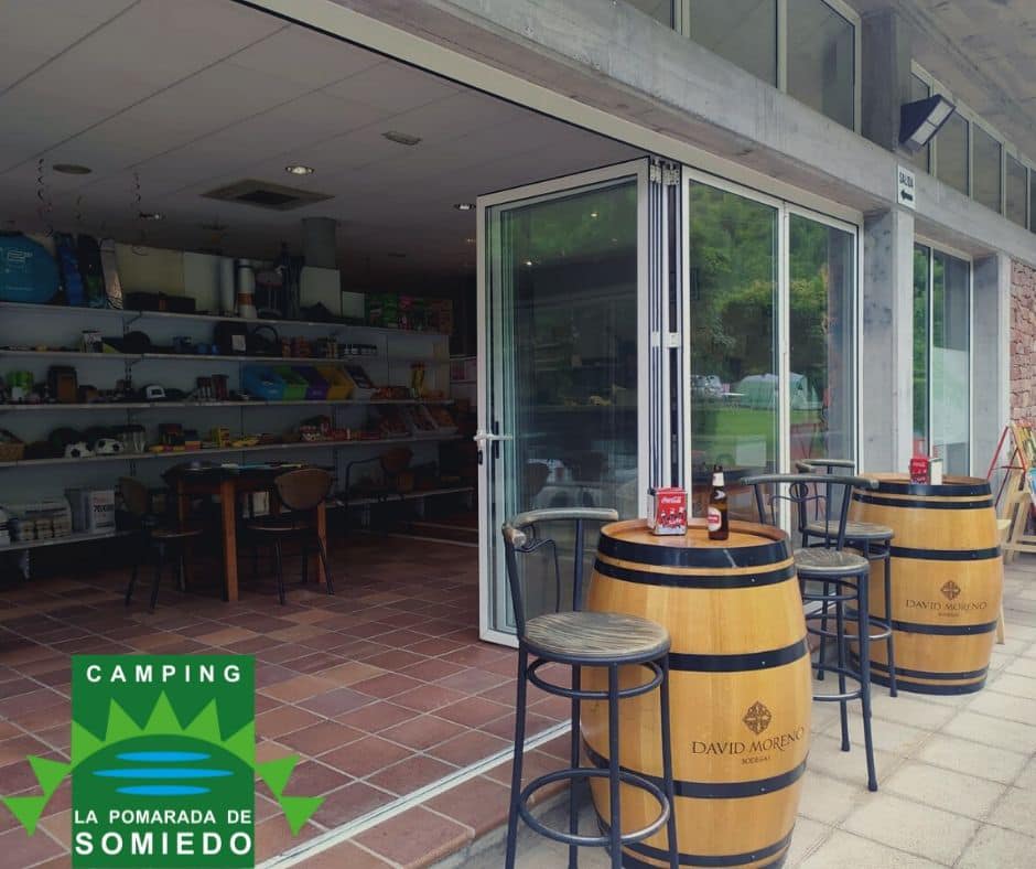 Supermercado del Camping la Pomarada de Somiedo (tienda de productos Asturianos)